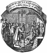 The 1681 Diplomatic Mission — Hans Caspar Hirzel receiving Louis XIV